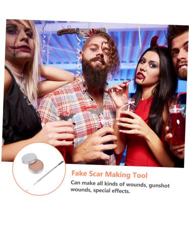Halloween Skin Wax Effects Set | Face Painting Wax Scar Wax & Makeup Accessories for Spooky Looks - Buy Online on GoSupps.com