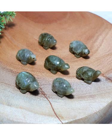 Labradorite Tortoise - Good Luck Natural Reiki Healing Stone | Small Grey Tortoise Crystal - Buy Online on GoSupps.com