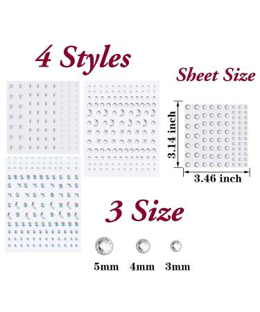 Besteel Moon Star Face Jewels - Glitter Rhinestones for Makeup, Body & Nail Art - Body Jewelry for Women - Buy Online on GoSupps.com