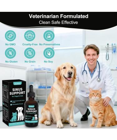 Nasal Health Support Drops for Cats & Dogs Pet Sinus & Respiratory Comfort Supplement Helps Maintain Clear Breathing Supports Seasonal Wellness & Immune Function - Buy Online on GoSupps.com