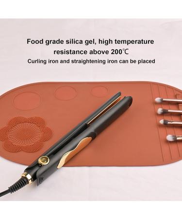 Silicone Makeup Pad - Cleaning Tool for Cosmetic Brushes | Portable Cosmetic Cleaning Pads Scrubber Mat Pad for Foundation & Lip Brush brown - Buy Online on GoSupps.com