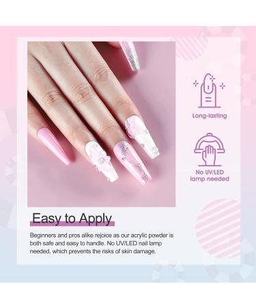 Professional Acrylic Nail Kit with Glitter Powder & False Nail Tips - Starter Set 01 - Buy Online on GoSupps.com