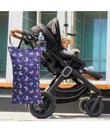 Buy Mhwan Wetbags for Kindergarten | Waterproof Double-Zone Lock Pocket | Washable & Reusable Baby Diaper Fitness & Beach Bag (Butterfly) - 40x70cm - Buy Online on GoSupps.com