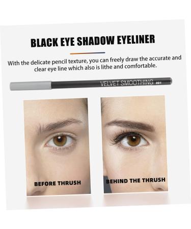 Angoily 12pcs Black Eyeliner 1 Eyeliner Pencil Highlighter Eyeliner Pen Makeup Eyeliner Water Proof Girl Set 1 count (Pack of 1) Black - Buy Online on GoSupps.com