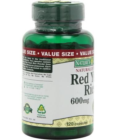 Nature's Bounty Red Yeast Rice 600 mg - 120 Capsules for Heart Health - Buy Online on GoSupps.com