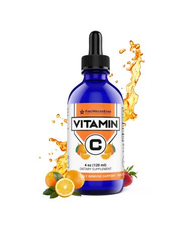 Liquid Vitamin C - 99% Pure Ascorbic Acid - 4oz - 120 Servings - Organic Non-GMO Vegan - Bioactive Vitamin C - Immune Support Skin Health Antioxidants - for Adults Teens and Kids