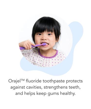Orajel Kids Paw Patrol Anti-Cavity Fluoride Toothpaste - Natural Fruity Bubble Flavor - 4.2oz Tube - Buy Online on GoSupps.com