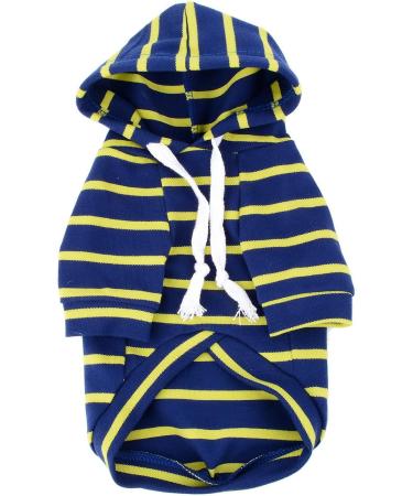Shop Zweitea Striped Hoodie Shirts for Small & Medium Dogs - Soft Stylish Puppy Sweater & T-Shirt - Buy Online on GoSupps.com