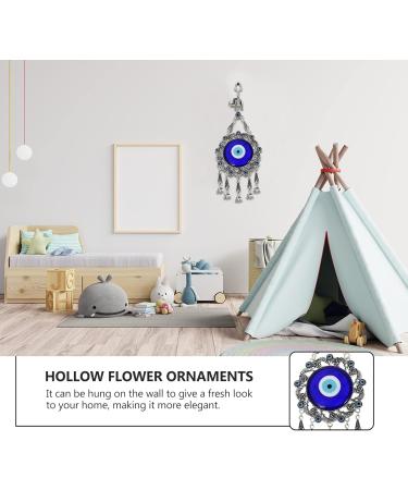 ABOOFAN 1pc Blue Eyes Pendant Ornament Home Decor Creative Eye Decor Evil Turkish Decor Window Accessories Blue 24x10cm - Buy Online on GoSupps.com