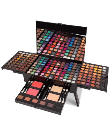 All in One Makeup Kit for Women Full Kit - 194 Ultimate Color Combination Makeup Set Palette - 184 Eyeshadow,6 Eyebrow,2 Blusher,2 Powder, 6 Applicators,1 Mirror, Make Up Gift Kit for Women Teen Girl 194 Color