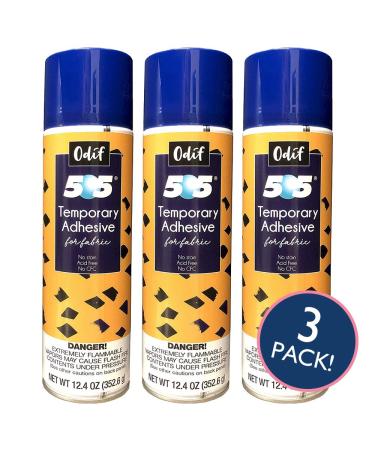 Odif 505 Spray and Fix Temporary Fabric Adhesive 6.22oz, 25 Sewing Fabric  Clips