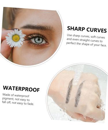 SOESFOUFU Black Eyebrows 10pcs Imitation Eco Eyebrow Sticker Stickers Makeup Stickers Black Stickers Grooming Stickers Brow - Buy Online on GoSupps.com