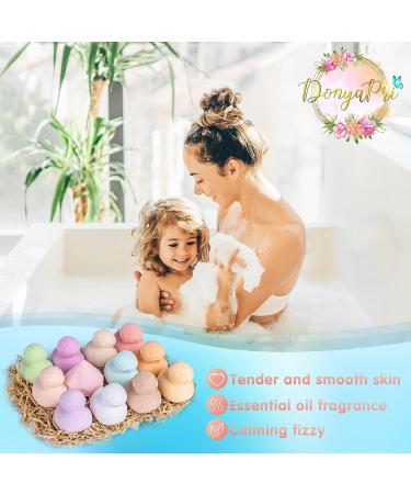 Bath Bombs (Duck) for Kids - Bubble Bath Kids Include 12 Natural Organic Bathbombs - Ideal Gift as Bath Bomb Set or Bath Bombs Bulk - Bubble Bath for Women and Kids by DonyaPri - Buy Online on GoSupps.com