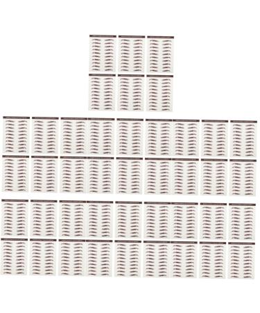 FOMIYES 42 Pcs Eyebrow Stickers Waterproof Stickers 3d Eyebrows Stickers Imitation Eyebrow Sticker Shaper 6d 1 count (Pack of 1) Brownx7pcs