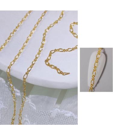 Manicure DIY Chain Waterproof All-Match Micro Nail Metal Chain Salon Supply for Girl 8 - Buy Online on GoSupps.com