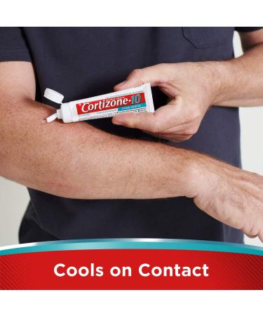 Cortizone 10 Maximum Strength Cooling Relief Gel - 1 oz | 1% Hydrocortisone Anti-Itch | Fast Cooling Action - Buy Online on GoSupps.com