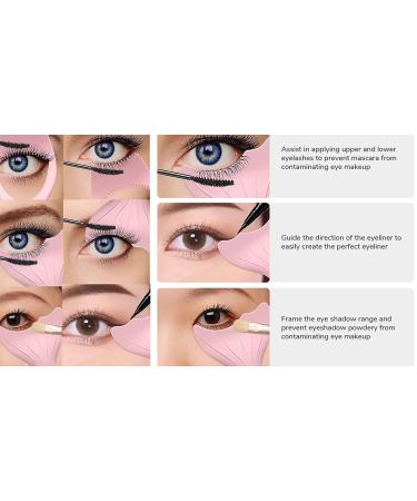 Silicone Mascara Shield Applicator Guard for Precise Lash Application - Pink | Reusable Eyeliner Tool for Upper and Lower Lashes - 0.96oz - Buy Online on GoSupps.com
