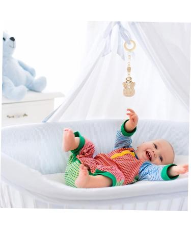 GLEAVI 3pcs Gym Pendant Baby Rattle Wooden Decor | Natural Baby Toys & Wind Chimes | Farmhouse Nursery Mobiles & Fitness Equipment Decor - Buy Online on GoSupps.com