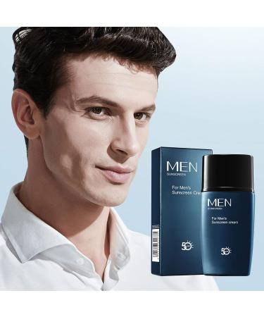 Men's Non-Greasy Refreshing Moisturizing Sunscreen - Dark Blue One Size - Buy Online on GoSupps.com