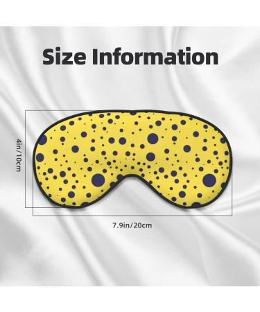Blue Spots Print Sleep Eye Mask | Soft Blindfold with Elastic Strap for Travel & Night Sleeping - Buy Online on GoSupps.com