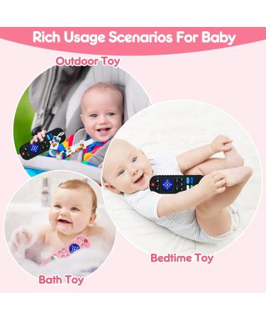 2 Pack Silicone Baby Teething Toys Remote Control Shape Teething Toys for Babies 6-12 Months BPA Free Baby Teethers Baby Chew Toys Baby Sensory Toys for Toddlers Boys Girls (Black + Pink) - Buy Online on GoSupps.com