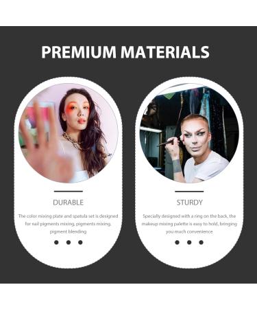 Buy Minkissy Makeup Mixing Palette Set - Stainless Steel Foundation Tray & Cosmetic Spatula | Perfect for Professional & DIY Makeup - Buy Online on GoSupps.com
