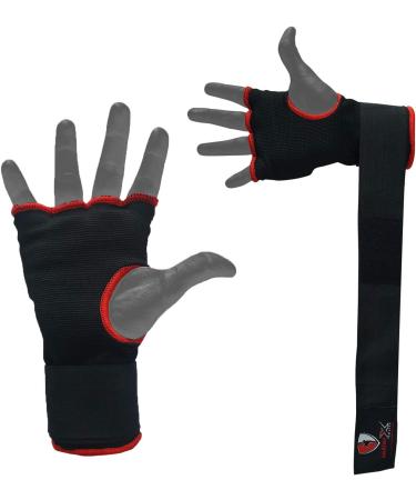 INFINIX SPORTS Boxing Hand Wraps Inner Gel Gloves for Punching  Elasticated Padded Bandages Under Mitts Quick Wraps Men & Women  Fist Protector  Great for MMA Training Black Large/X-Large - Buy Online on GoSupps.com