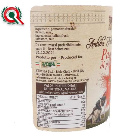  Antiche Fattorie Templari Tomato Past | Ancient Templar Farms | 12 x 680g Bottles | Gluten Free | Organic Agriculture | Certificate of Food Excellence | Cilento and Piana del Sele Tomatoes | Gift Idea - Buy Online on GoSupps.com