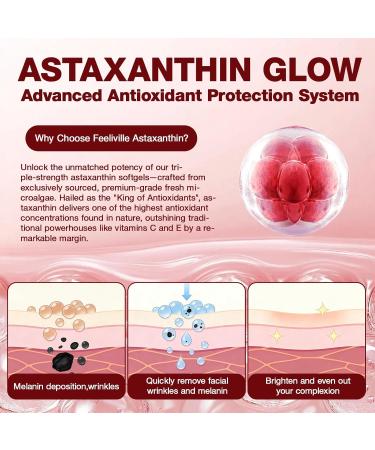 LH Astaxanthin 12mg 150 Softgels - 5 Month Supply Natural Astaxanthin Antioxidant Supplements from Fresh Microalgae Source Triple Strength Supports Eye Immune Joint Skin Health Non-GMO Gluten Free - Buy Online on GoSupps.com