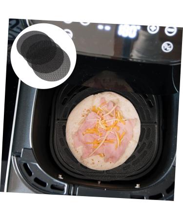 Zerodeko 4pcs Air Fryer Pad Air Fryers Airfryer Microwave Steamer Air Fryer Silicone Pad Washable Baking Mat Black 20.5X20.5X0.1CM - Buy Online on GoSupps.com