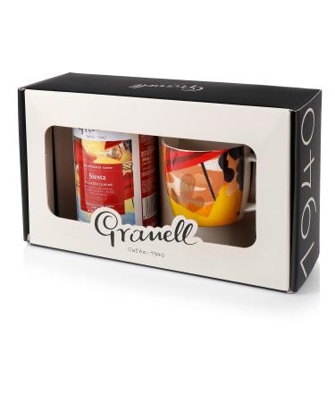 Granell Cafés · 1940 - Gift Box 100% Decaffeinated Arabica Coffee Beans - Coffee with Pronounced Acidity | Coffee Box Composed of Natural Coffee Beans + Coffee Cup