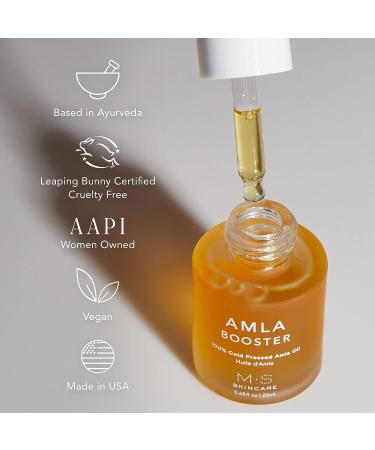 100% Cold Pressed Amla Booster Oil by M.S Skincare - Vegan Skincare - 0.68 fl oz Glass Bottle - Buy Online on GoSupps.com