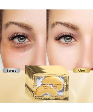 Shop POSTA 50 Pairs 24K Gold Eye Masks | Collagen Under Eye Treatment for Dark Circles & Puffiness | Luxury Gift for Women & Men - Buy Online on GoSupps.com