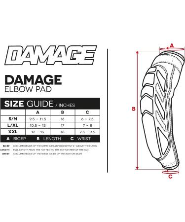 Virtue Paintball Tampa Bay Damage Elbow Pads - Black S/M | Forearm Protection - Buy Online on GoSupps.com