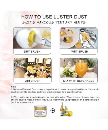 GARYOB Gold Luster Dust Edible Cake Gold Dust (7g) (Gold) - Buy Online on GoSupps.com