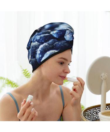 Buy Blueberry Microfiber Hair Towel - Soft Super Absorbent Wrap for Women | Quick Dry Coral Velvet for Long Curly & Thick Hair - Buy Online on GoSupps.com