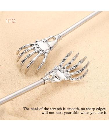 Telescopic Back Scratchers - 2 Pack Stainless Steel for Ultimate Back & Head Massage | Silver & Black (6.3-22.44 Inch) - Buy Online on GoSupps.com