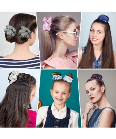 MOSOTECH 20 Pieces Hair Ties - Stylish Chiffon Scrunchies & Elastic Hairbands for Women & Girls - 20 Vibrant Colors | International Shipping - Buy Online on GoSupps.com