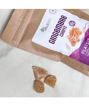 Organic Candied Ginger 180g Valebio - Buy Online on GoSupps.com