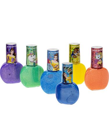 Townley Girl Disney Princess Belle 18-Piece Non-Toxic Peel-Off Nail Polish Kit | Safe Water-Based Formula | Birthday Gift Set for Girls | Glittery & Opaque Colors | Ages 3 - Buy Online on GoSupps.com