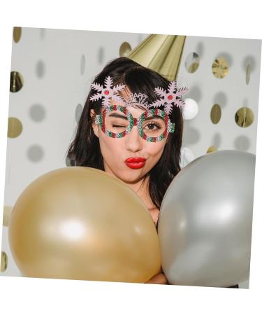 HOMSFOU 2 Pcs New Year Decoration Glasses Christmas Party Sunglasses Xmas Party Favors 2022 Novelty Eyewear Xmas Snowflake Eyeglass Snowflake Eyewear Plastic Cosplay Accessories Child - Buy Online on GoSupps.com