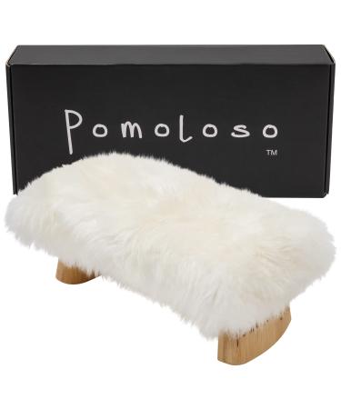 Meditation Bench Luxury Genuine Sheepskin Seat Cover Meditate Deeper & Longer in Pure Comfort - Mindful Prayer Kneeler - Unique Ergonomic Design Supports Back and Knees to Bring Health & Wellbeing