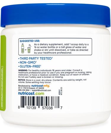 Nutricost Energy Complex (Green Apple) - 60 Servings Clean Energy Powder | 300g Dietary Supplement for Boosted Performance - Buy Online on GoSupps.com
