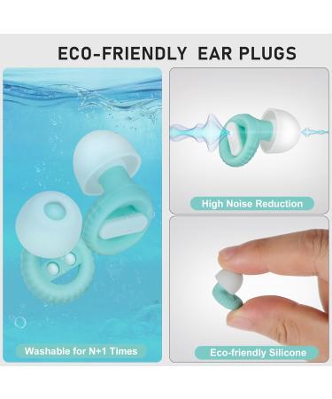 Premium Noise Cancelling Ear Plugs for Sleeping | Soft Silicone High Fidelity Earplugs for Concerts Musicians Festivals Swimming & Work | 2 Pairs 23dB-33dB Noise Reduction - Buy Online on GoSupps.com