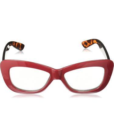 A.J. Morgan Women's Crushed Reading Glasses - Red/Tort Size 3 US | Stylish & Comfortable Eyewear for All Occasions - Buy Online on GoSupps.com
