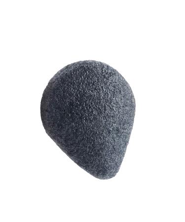 Julep Single Konjac Sponge - Face - Skin-Clarifying Charcoal Gentle Exfoliating Cleansing Tool with Convenient Suction Cup Hook Konjac Face Sponge