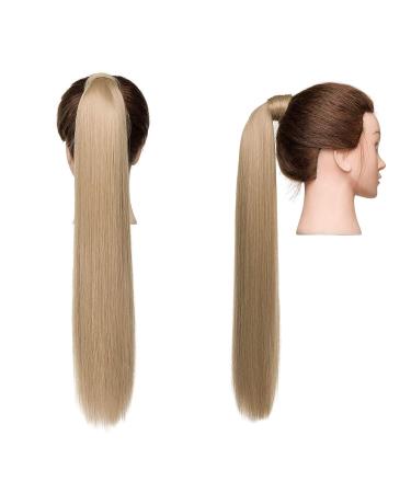 Cybelleza Clip In Ponytail Extensions | Heat-Resistant 55cm Sandy Blonde Hair Piece - Realistic Braid & Affordable Smooth Volume - Buy Online on GoSupps.com