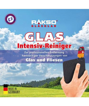 Rakso Glass Intensive Cleaner - 4 Disc Set | Scratch-Free Stainless Steel Wool for Glass & Tile | 4x1 Pieces Ideal for Wall & Floor Cleaning - Buy Online on GoSupps.com