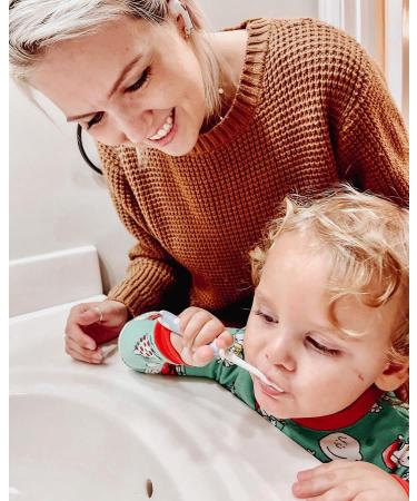 ANPEI ROARex Kids Toothbrush - Sweet Baby Giraffe | Eco-Friendly & Vegan | Biodegradable & Compostable | Pack of 2 Blue/Mint - Buy Online on GoSupps.com