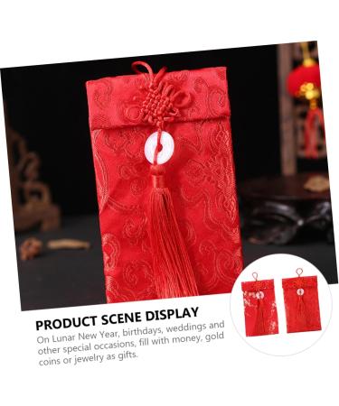 MAGICLULU Set Spring Festival Red Envelope Chinese New Year Hong Bao Spring Festival Money Envelopes Money Packets Gift Envelopes Red Packets New Year Bag Chinese Style Damask Material - Buy Online on GoSupps.com